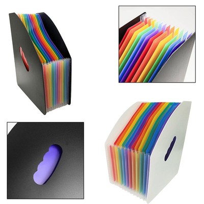 Multifunktionaler Schreibtisch Datei Organizer mit 24 bunten Etiketten für einf