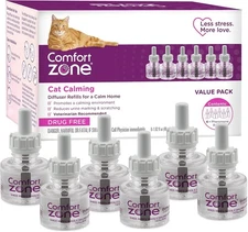 COMFORT ZONE 6 Pack Cat Calming Diffuser Refills; 30-day 6 