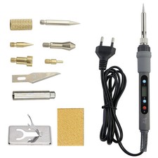 7 in 1 Wood Embossing Carving Pyrography Pen Kit Soldering Iron Hand Tools Set