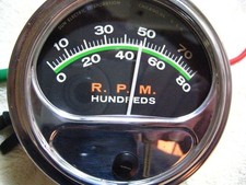 Vintage Sun Electric Re-88 8000 Rpm Greenline Tachometer No Transmitter Needed