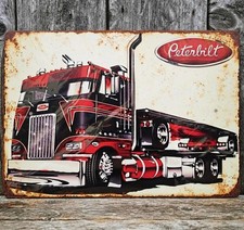 Peterbilt Trucking 12 x 18 Vintage Novelty Metal Sign USA Made New!