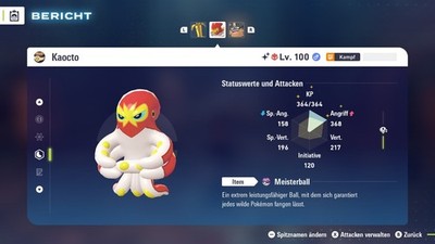   Shiny Alpha Kaocto | Level 100 | Max 6IV+DV | Pokemon Legenden ZA    