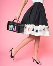 Unique Vintage Barbie Gellar Swing Skirt L RARE! Vintage Dolls Black