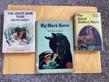 BIG BLACK HORSE, THE ISLAND STALLION RACES, THE GREAT DANE THOR, WALTER FARLEY