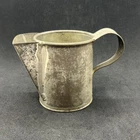 Primitive Civil War Era Galvanized Tin Shaving Scuttle Mug Cup Funnel Spout
