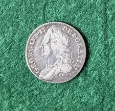 1757 George II Sixpence - Very Nice
