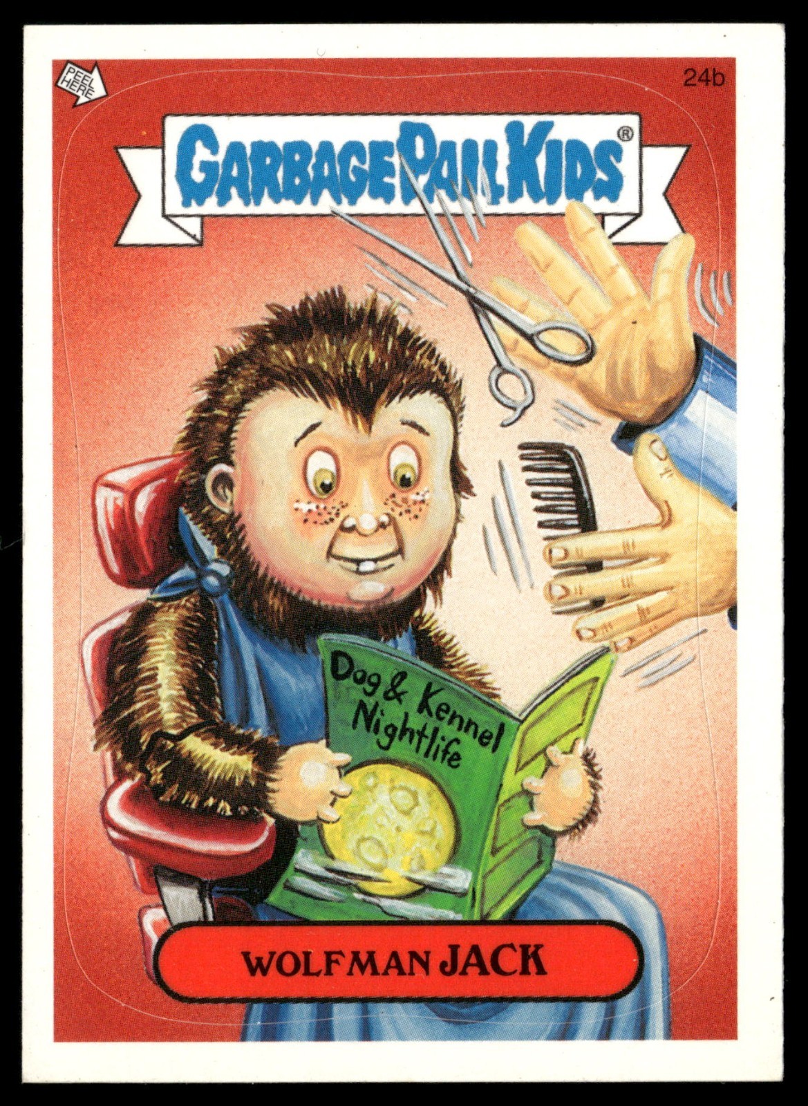 2004 Topps Garbage Pail Kids #24b Wolfman Jack front