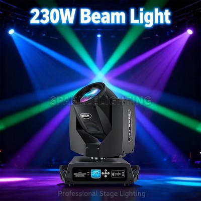 PAIDUN 7R 230W Sharpy Beam Moving Head Light Double Prism DJ Disco Club Wedding