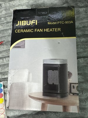 Jibufi Ceramic Fan portable electric space Heater Model:PTC-903 1500W New Open B