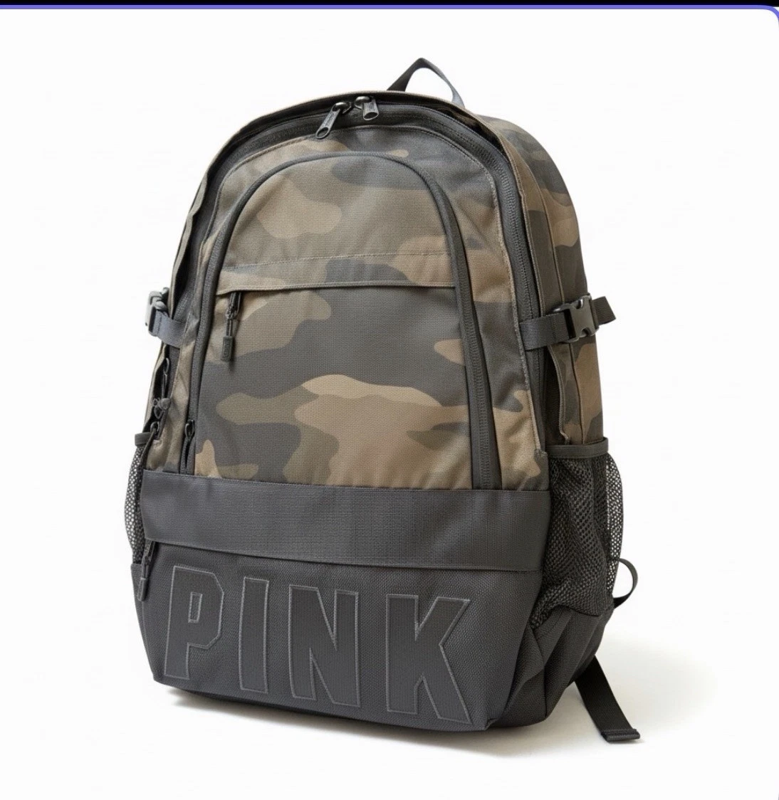 New VS PINK Collegiate Backpack Camo Large Amazon.com | Victoria Secret PINK Campus Backpack (CAMO  main image 3