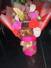Luxury Chocolate And Flower Bouquet, Gift Hamper