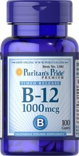 Puritan's Pride Vitamin B-12 1000 mcg Timed Release - 100 Caplets