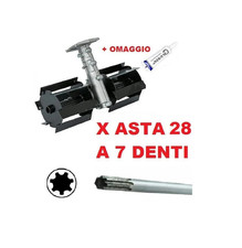 Gruppo Zappette per DecespugliatorE Motozappa Zappetta Asta da 28 a 7 Denti