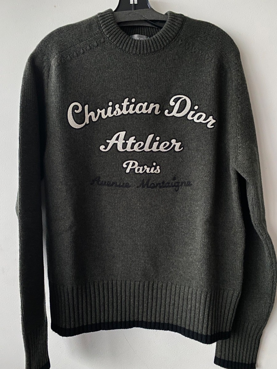 New Christian DIOR HOMME Men's Atelier Wool Sweater Knit Pullover
