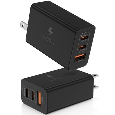 USB Charger Block,65W GaN Super Fast Charging Station Hub,USB Cube Plug,100W ...