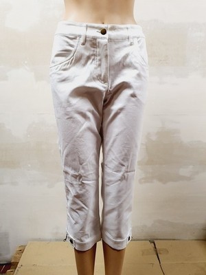 Hose Weiß 38 b.p.c. Damen Caprihose Reißverschluss 5.4999