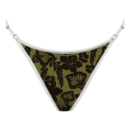 Acacia Swim RELLE Piped Bikini Bottom - Vahine - Minimal Coverage - Size Large - Picture 1 of 5