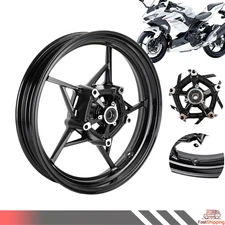 For Kawasaki Z400 EX400 Ninja 400 ABS 18-2023 #7 Black Glossy Front Wheel Rim