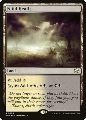 Fetid Heath NonFoil March of the Machine Commander 399 NM MTG