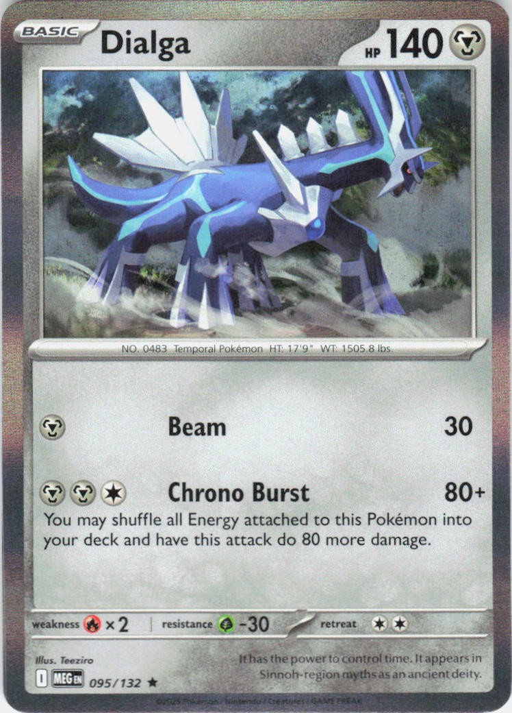 Dialga Rare ME01: Mega Evolution 095/132 NM