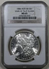 1886 Morgan Silver Dollar NGC MS65 HOT-50 VAM-1C "3+2" CLASH