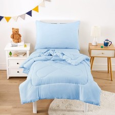 - Toddler Bedding Set for Boys Girls, 4 Pieces Soft Crib Bed Set Including Co...