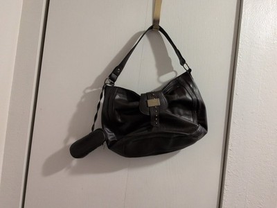 H. Bernard Leather Handbag with Eyeglasses Case