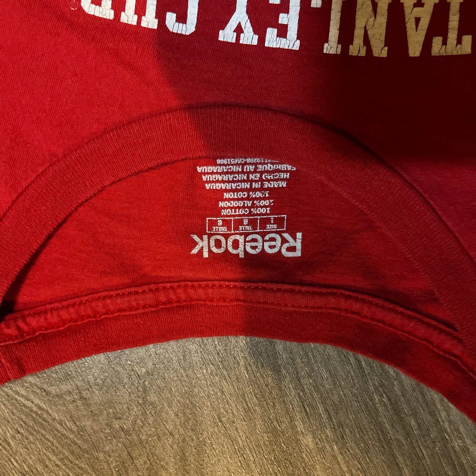 Reebok Chicago Blackhawks 6x Stanley Cup Champions T-Shirt Large thumbnail 2