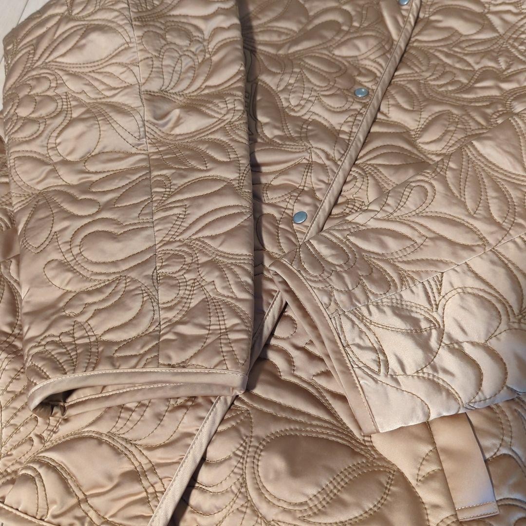 Ameri　2WAY LEAF PATTERN QUILTING COAT - image 12