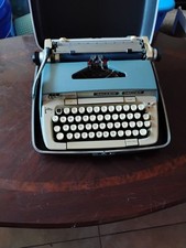 Vintage Blue Royal Futura 800 Portable Typewriter with the Case - Works thumbnail