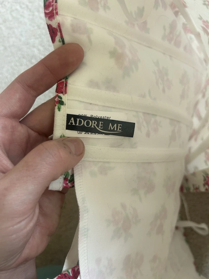 Top Corsé Floral Adore Me M Deshuesado Cottagecore Romántico Victoriano Foto 4 de 4
