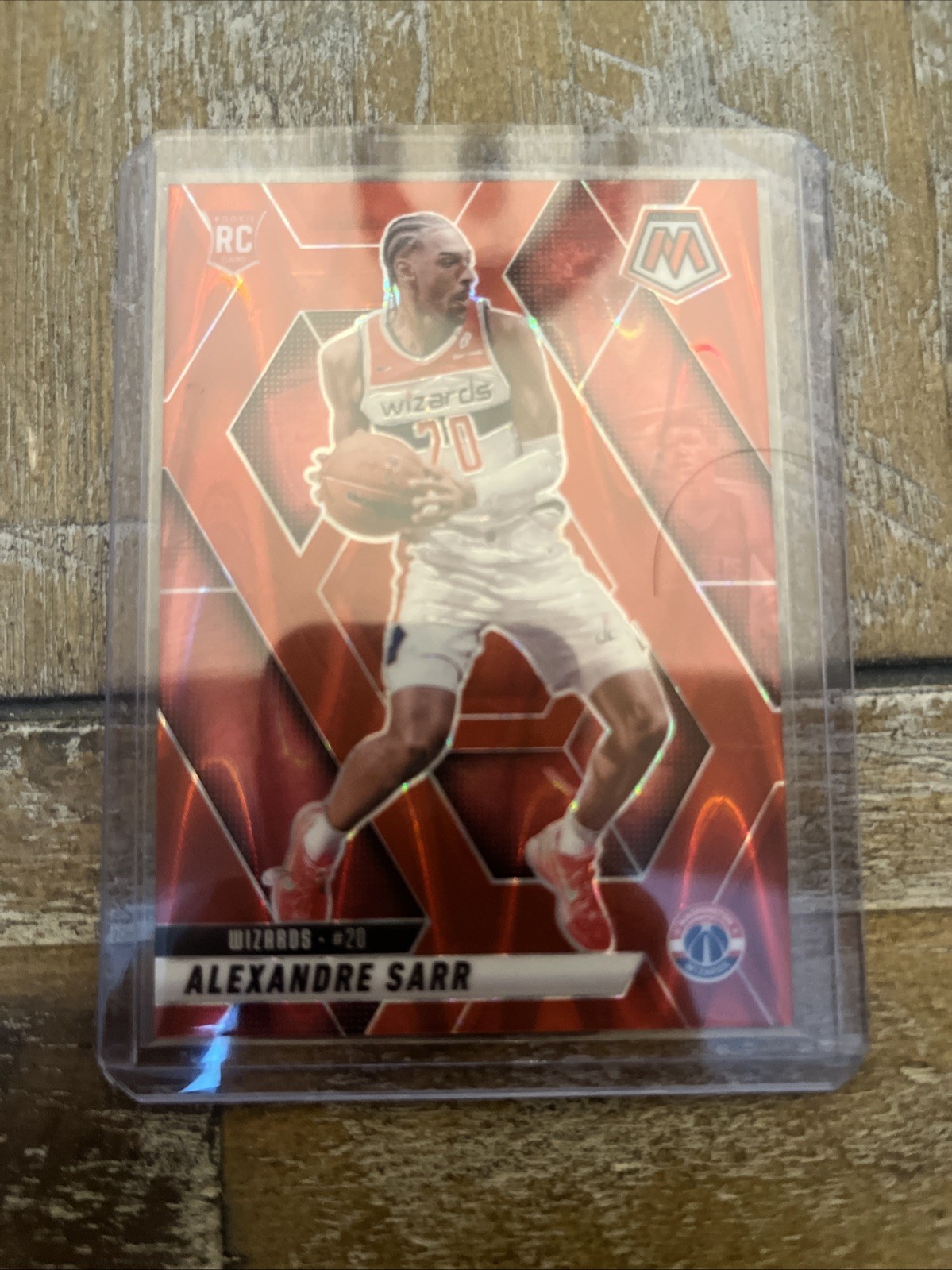 2024-25 Panini Mosaic - Rookies Alexandre Sarr #216 Red Seismic Prizm /299 (RC)