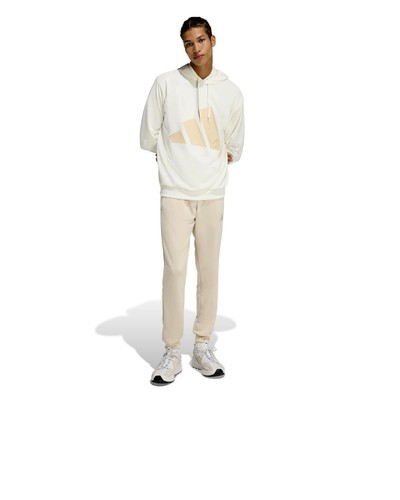  Voller TrainingsAnzug HERREN Adidas Big Logo Hoodie French Terry Bianco Beige  - Bild 6 von 10