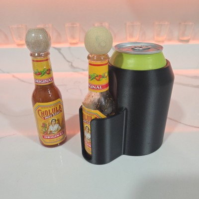 Cholula & 12oz Can Koozie, Hot Sauce And Beer Or Soda Tumbler, Drink Insulator
