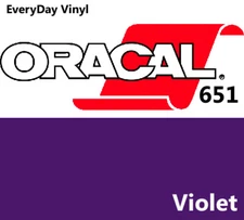 12"x5' - Violet - Oracal 651 - shiny Adhesive Vinyl - Craft Hobby - Sign Cutters