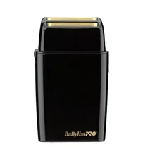 BaBylissPRO FOILFX02 Cordless Black Metal Double Foil Shaver | FXFS2B