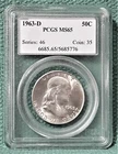 1963-D Franklin 50C PCGS MS65