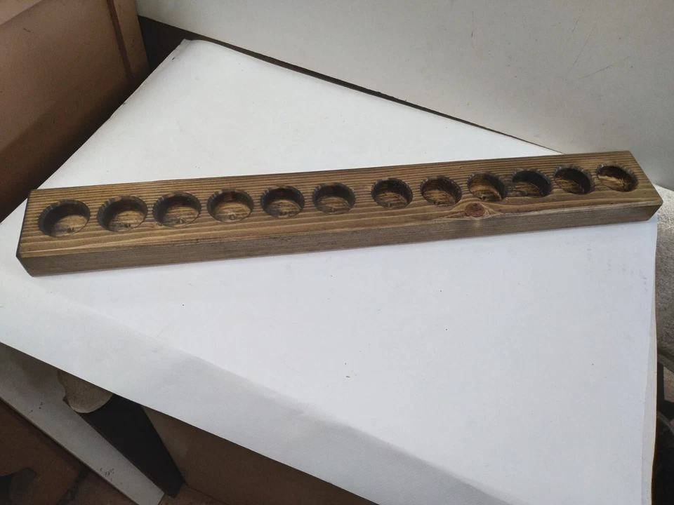 Bandeja/soporte para huevos rústico exhibición de encimera (BB) Foto 4 de 4