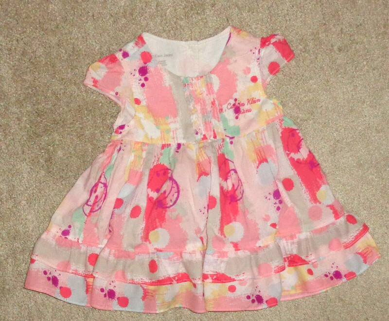 Calvin Klein Toddler Girls Dress Multi-colored Size 2T