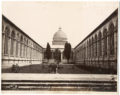 Tirage Albuminé Vintage - Siena, Piazza Del Campo, Italie, Circa 1880, Format 20x25 Cm