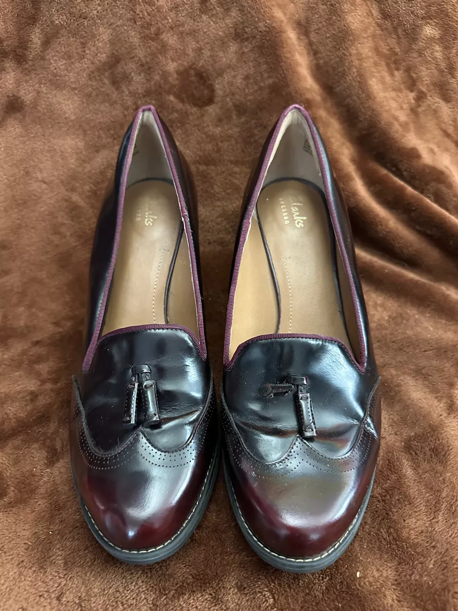 Clarks hotsell heels brown