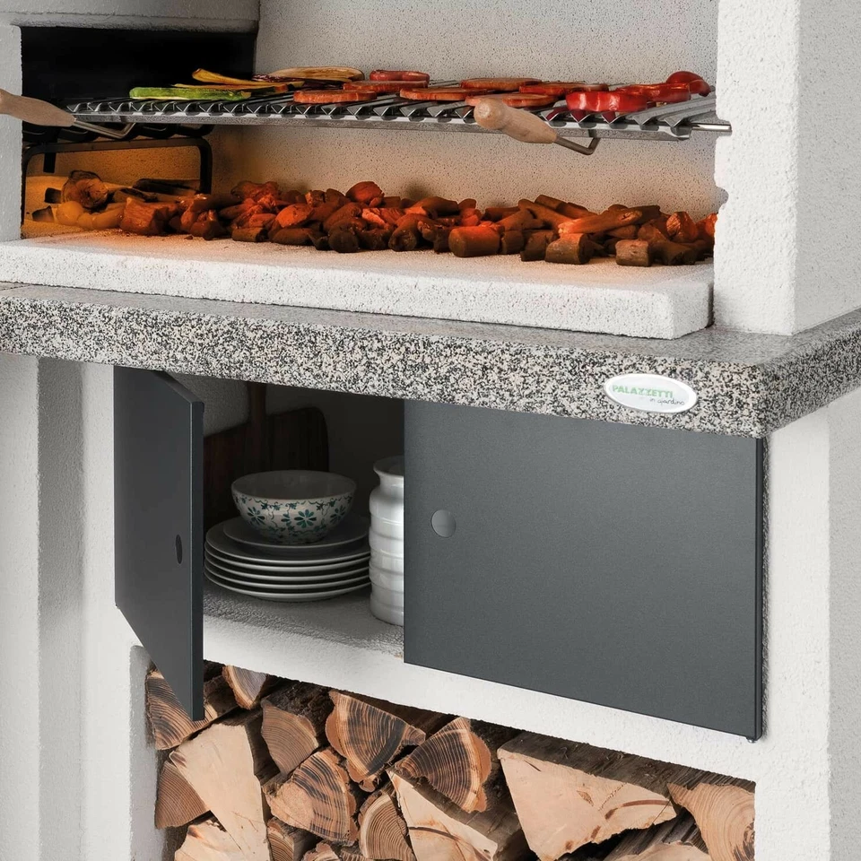 Barbecue Bois Charbon de Palazzetti Faro new Hotte Inox - Envoyer Mail X - Photo 2/4