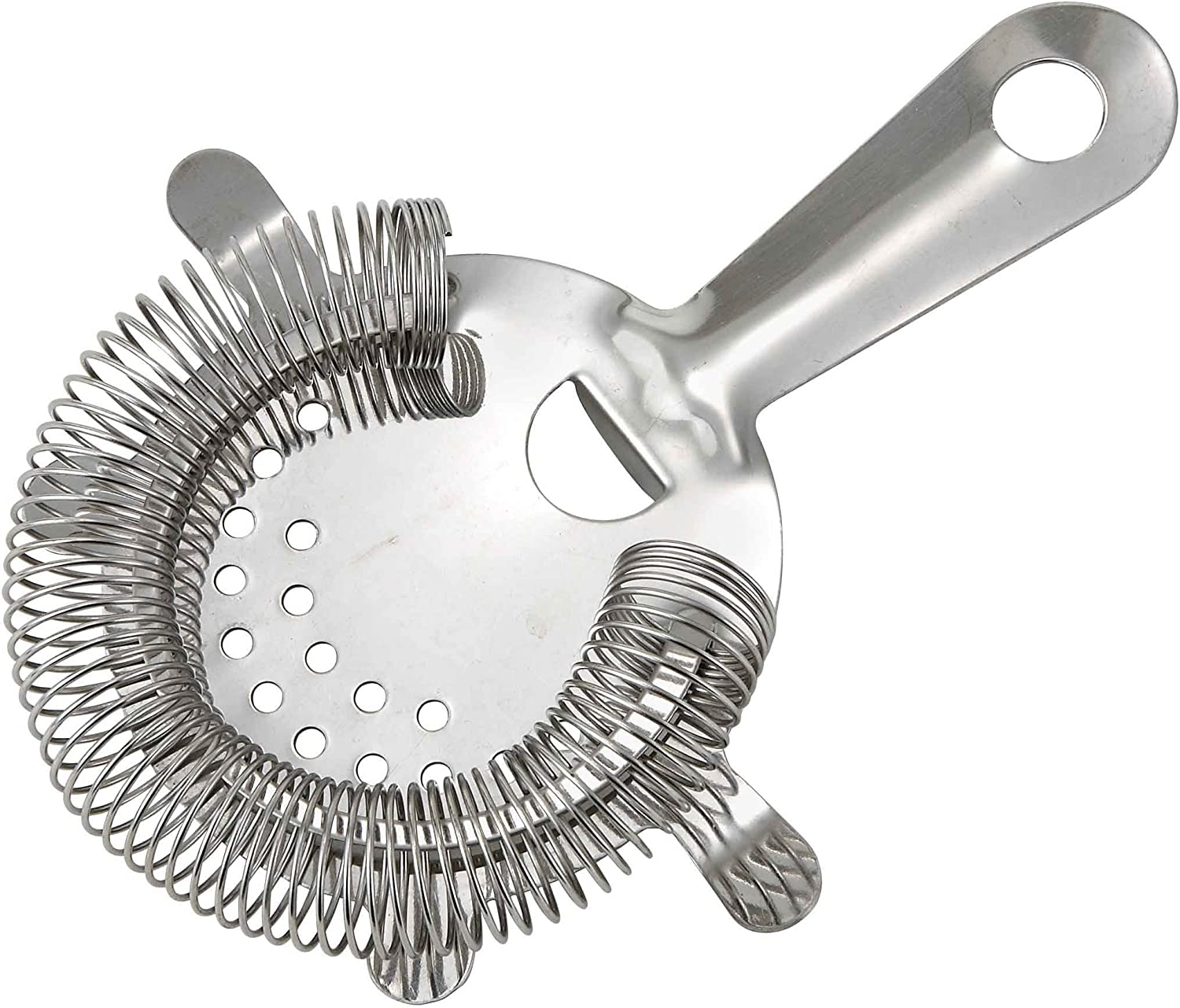 Stainless Steel 4-Prong Bar Strainer for Cocktails and Mixology  
