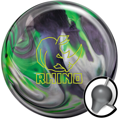 Bowling Ball Brunswick Rhino Carbon Lime Silver