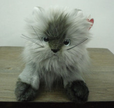 TY Classic 20th Anniversary Edition 2006 SMOKEY Soft Grey Himalayan Cat with Tag