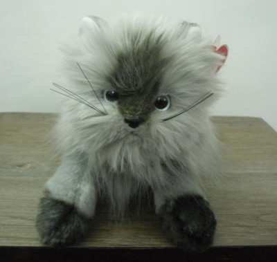 TY Classic 20th Anniversary Edition 2006 SMOKEY Soft Grey Himalayan Cat with Tag