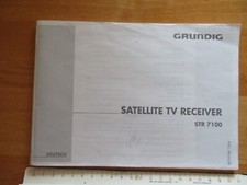Beschreibung für GRUNDIG Satelliten TV Receiver STR 7100 - Deutsch und Englisch