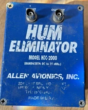 Allen Avionics HUM ELIMINATOR MODEL HEC-2000