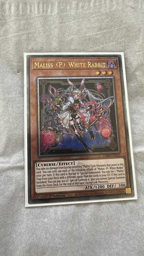 Maliss White Rabbit [Quarter Century Secret Rare] CRBR-EN015 YuGiOh Crossover Breakers card