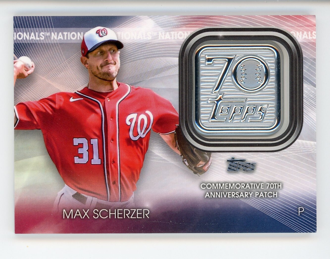 2021 TOPPS LOGO PATCH BASEBALL CARDS 2021 Topps 70th Derek Jeter